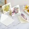 6-Pack DIY Flower Diamond Art Greeting Card Kit – Special Shaped Glitter Cards with Resin Diamonds for Christmas, Birthday, Thanksgiving & Blessings